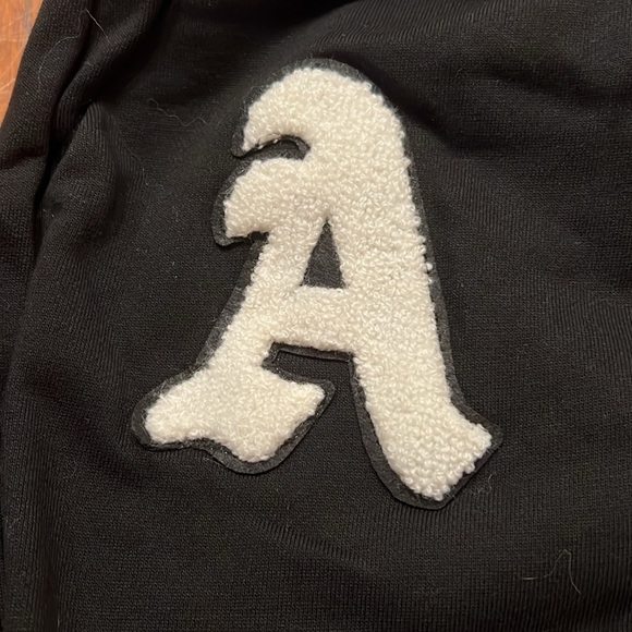 Akira Black Sweatpants With White Fuzzy Trim On Front & Back Size 1X - Picture 6 of 12